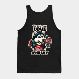 Husky Valentine's day Tank Top